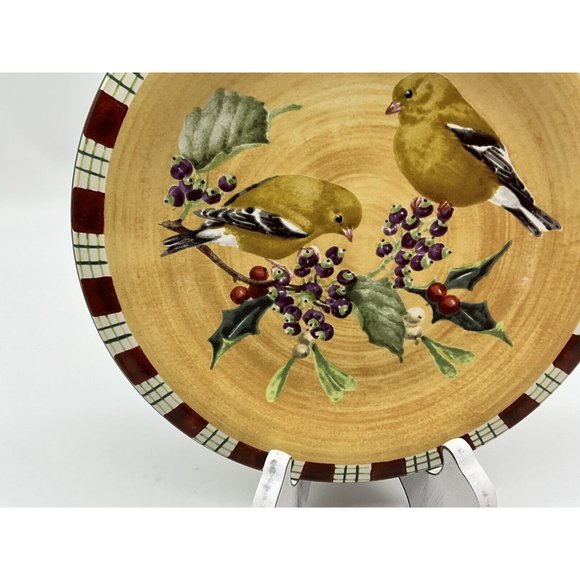 LENOX Winter Greetings Goldfinch Everyday by Catherine McClung Salad Plate - Picture 12 of 16